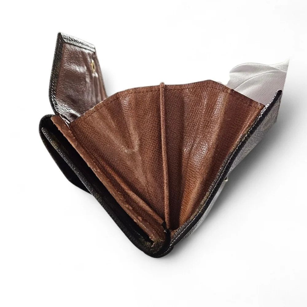 Louis Vuitton Vintage Elise Double Snap Wallet in Monogram Canvas From 1990
